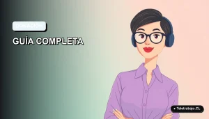 Ilustración plana corporativa de una mujer trabajadora remota sonriente, con fondo degradado azul claro, representando el permiso laboral para donantes de órganos.