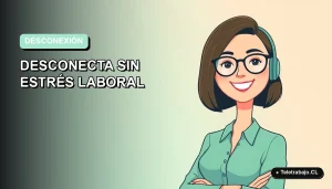 Ilustración plana corporativa de una mujer profesional feliz, con fondo degradado suave, para planificación de vacaciones de fin de año.