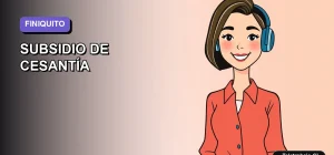 Ilustración vectorial plana de estilo moderno para blog sobre finiquito y subsidio de cesantía en Chile.