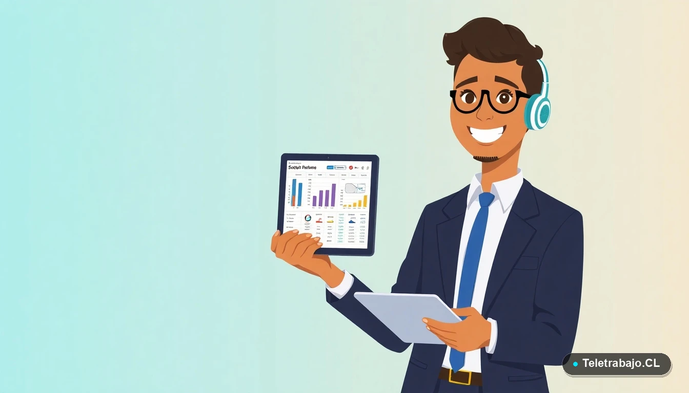 Persona revisando plantilla de control de inventario en Excel en una tablet