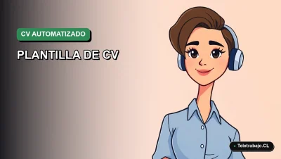 Ilustración vectorial plana de estilo premium de una mujer profesional trabajando en su CV con Excel y Power Query. Fondo con gradiente suave.
