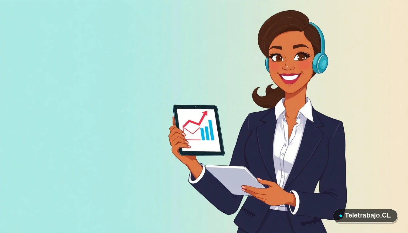 Profesional chilena usando plantilla de email en inglés para negociar sueldo tras capacitación SENCE