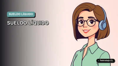 Ilustración vectorial plana de una mujer profesional chilena sonriente, con fondo degradado azul verdoso, para artículo sobre cálculo de remuneraciones.