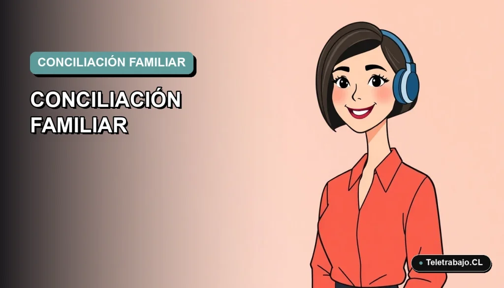 Ilustración vectorial plana de una mujer profesional en teletrabajo, con fondo degradado suave, representando organización y balance vida-trabajo.