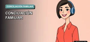 Ilustración vectorial plana de una mujer profesional en teletrabajo, con fondo degradado suave, representando organización y balance vida-trabajo.