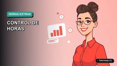 Ilustración vectorial plana de estilo premium que representa a una trabajadora remota feliz junto a un gráfico de productividad, para un artículo sobre plantilla Excel y cumplimiento del SMI 2026.
