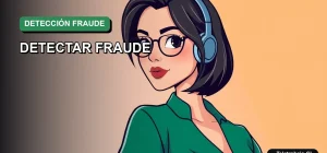 Ilustración vectorial plana de estilo Corporate Memphis de una mujer profesional en teletrabajo, con fondo degradado suave, para artículo sobre plantilla Excel contra fraudes laborales en Chile.