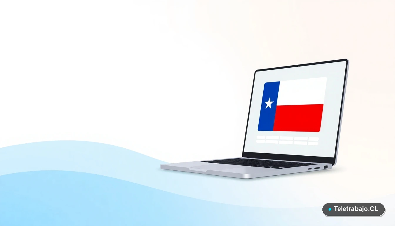 Plantilla de Excel para calcular liquidación laboral chilena en una laptop moderna