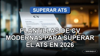 Plantilla de CV moderna sobre vidrio con bolígrafo de metal y reloj, diseño para sistemas ATS