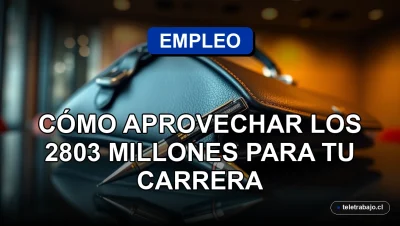Fotografía conceptual de alto nivel sobre políticas de empleo y desarrollo de carrera profesional en Chile.