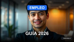 Guía profesional para postular a trabajos ideales en Chile 2026, mostrando confianza y estrategia laboral.