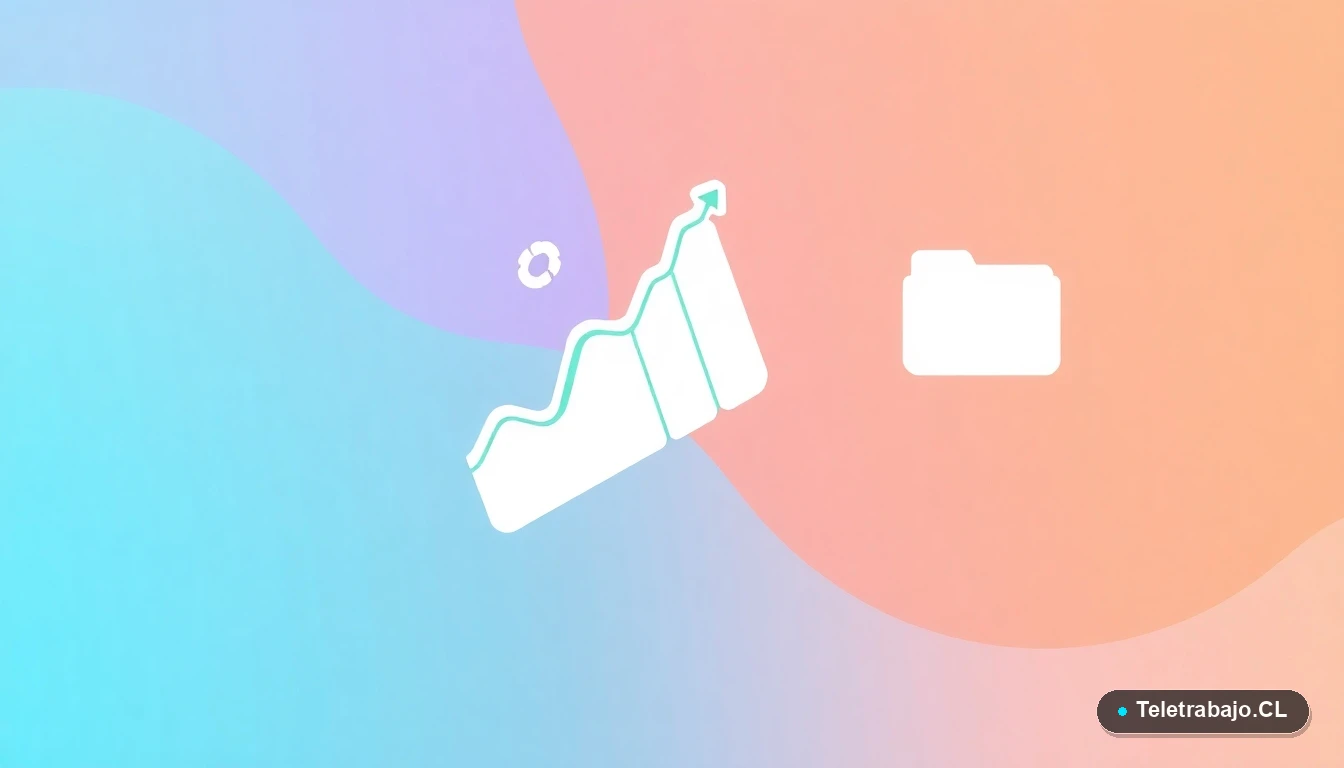 Elementos gráficos abstractos de interfaz de usuario, con gráficos y engranajes, ilustración plana sobre fondo degradado verde menta.