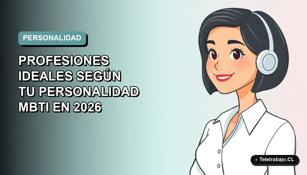 Ilustración plana vectorial de una mujer profesional con blusa blanca y corte bob, sobre fondo degradado azul verdoso, representando carreras ideales MBTI.