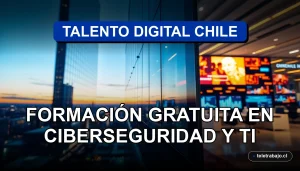 Programa Talento Digital Chile 2026, formación gratuita en ciberseguridad y tecnologías de la información.