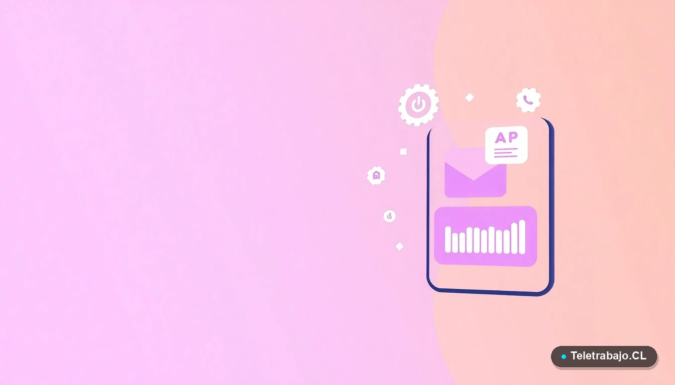 Composición abstracta de interfaz de usuario tecnológica con gráficos y iconos flotantes, representando el análisis de datos para la toma de decisiones de carrera en Chile.