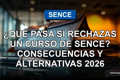 Consecuencias de rechazar un curso SENCE y alternativas laborales en Chile 2026