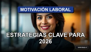 Fotografía editorial de primer plano de una profesional hispana sonriendo con confianza en una oficina moderna desenfocada