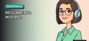 Ilustración vectorial plana de estilo Corporate Memphis de una mujer profesional trabajando remotamente. Fondo con gradiente suave de color verde azulado.