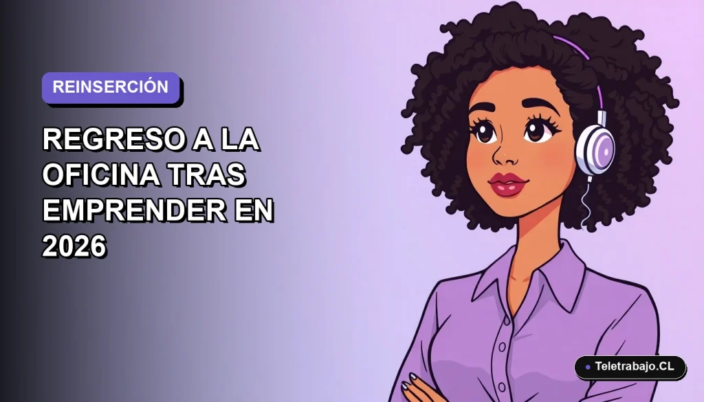 Ilustración vectorial plana de una mujer profesional de teletrabajo sonriendo, con fondo degradado lila suave. Estilo Corporate Memphis.