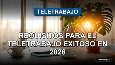 Oficina en casa moderna y minimalista para un teletrabajo productivo en 2026, con iluminación natural y tecnología.
