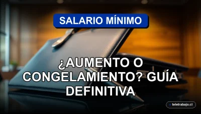 Guía definitiva sobre el salario mínimo en Chile para el año 2026, ilustrada con un concepto visual corporativo abstracto.