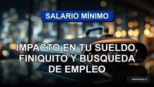 Imagen conceptual sobre el nuevo salario mínimo en Chile para 2026 y su impacto laboral.