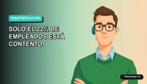 Ilustración vectorial plana estilo Corporate Memphis de un trabajador masculino de tecnología con suéter verde, mirando a la cámara con expresión neutra, sobre un fondo degradado suave de color teal. Espacio negativo a la izquierda.