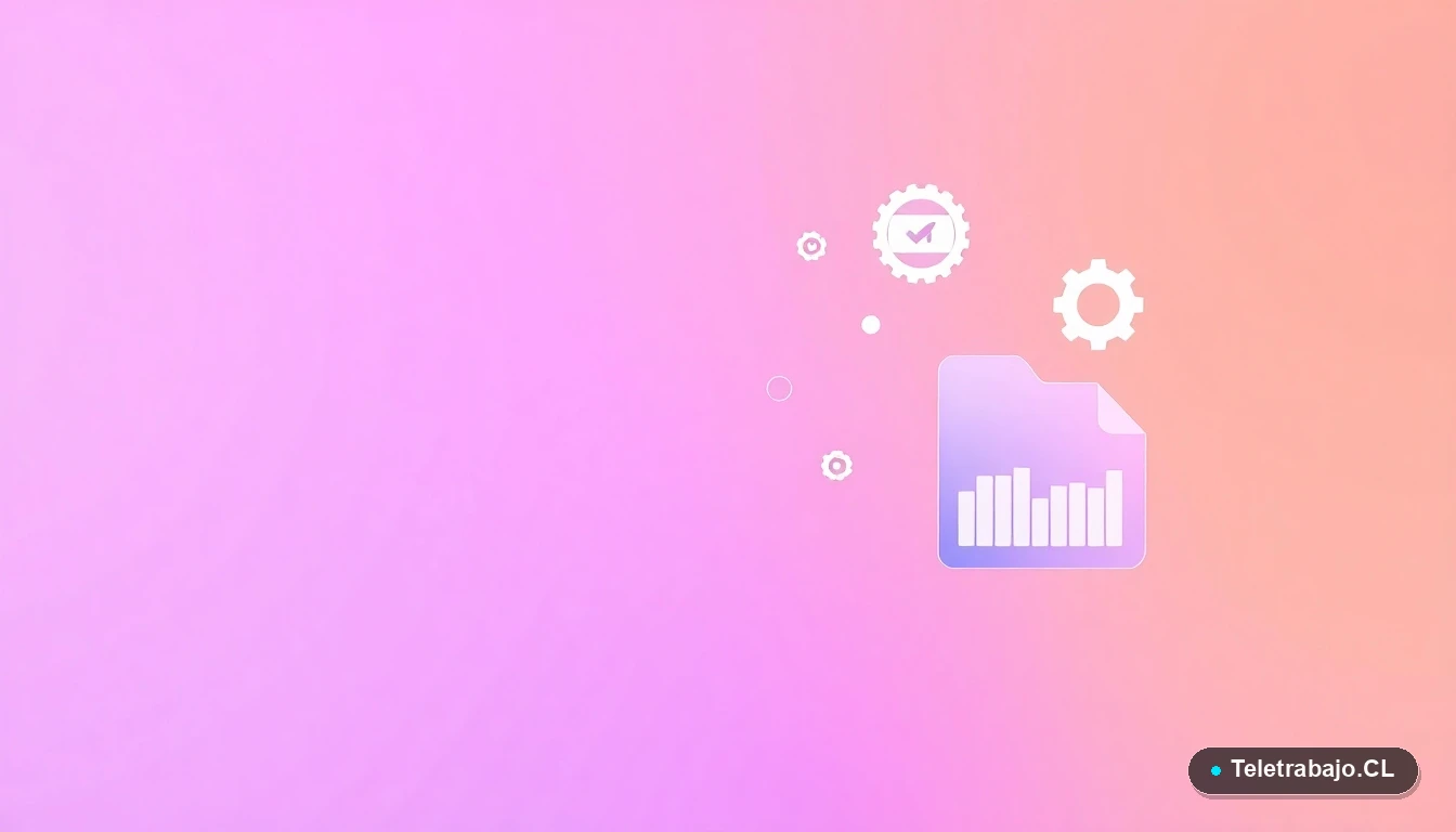 Elementos de interfaz de usuario abstractos, gráficos y engranajes flotantes en estilo vectorial plano, representando conceptos de seguro y tecnología, con fondo degradado lavanda.