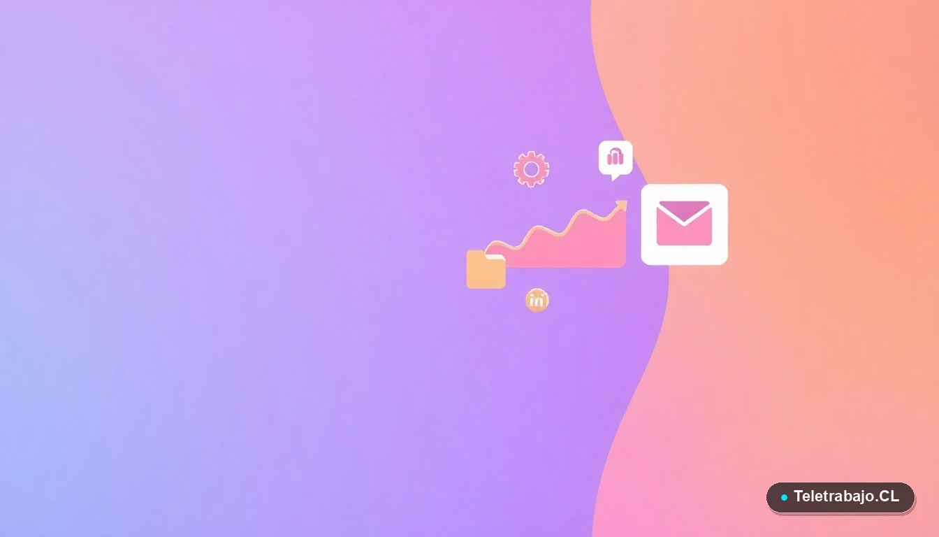 Elementos de interfaz de usuario abstractos y minimalistas, como gráficos y engranajes, representando tratamiento y análisis de datos.