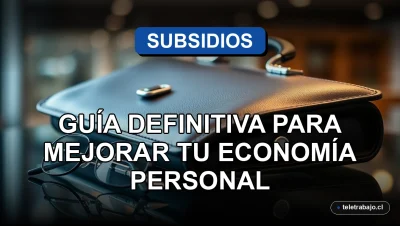 Guía visual sobre subsidios y bonos del gobierno para 2026 en Chile, mostrando conceptos de economía personal y ayuda estatal.