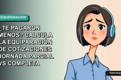 Ilustración vectorial plana de una trabajadora de tecnología remota con blusa azul y pelo corto, sobre un fondo degradado suave. Espacio negativo a la izquierda.