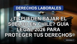 Guía legal sobre reducción de salario en Chile, protección derechos trabajadores 2026