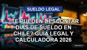 Guía legal sobre descuentos salariales en Chile con calculadora para el año 2026
