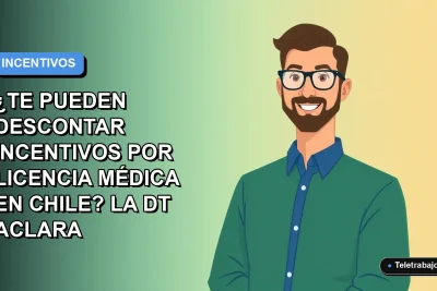 Ilustración vectorial plana de un trabajador masculino de oficina con camisa azul y suéter verde, sobre fondo degradado azul y gris. Espacio negativo a la izquierda.