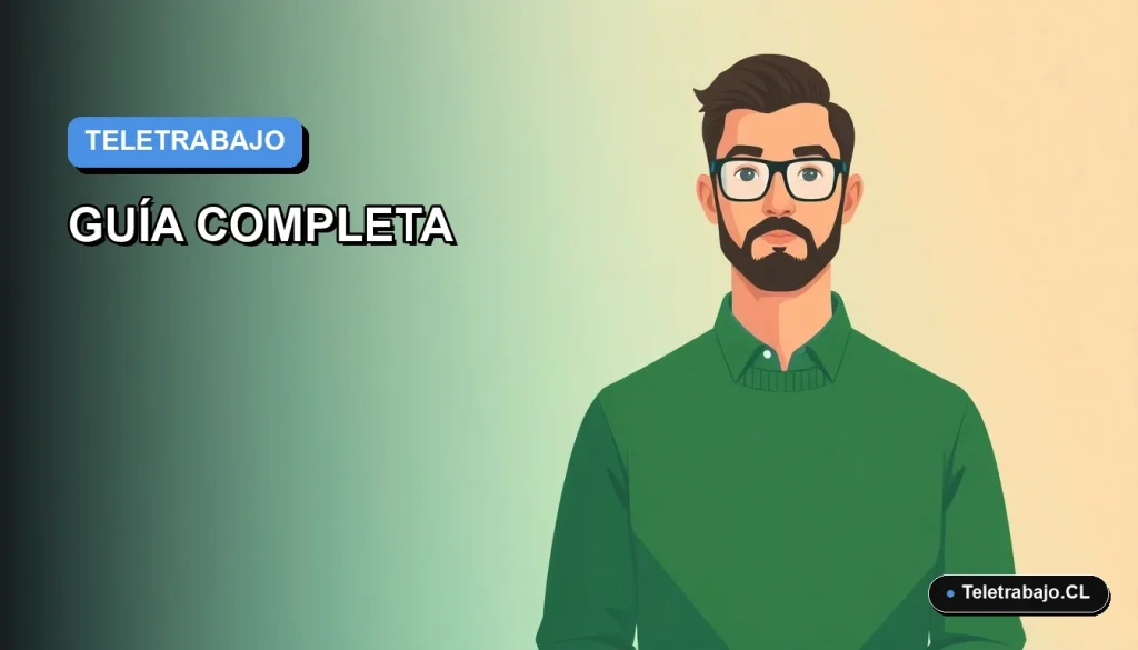 Ilustración vectorial plana de un hombre trabajando como teleoperador desde casa, con fondo degradado azul y espacio negativo, estilo Corporate Memphis.