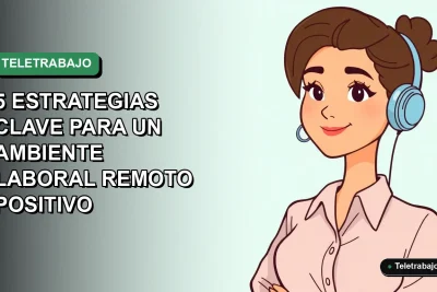 Ilustración plana corporativa de una mujer profesional chilena trabajando remotamente en 2026, con fondo degradado vacío.