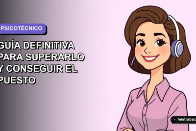 Ilustración plana de una profesional chilena sonriente, estilo vectorial moderno, junto a elementos de oficina minimalistas sobre fondo degradado lavanda suave.