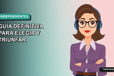 Guía definitiva sobre los tipos de trabajador independiente en Chile, ilustración plana de profesional mujer en fondo degradado.