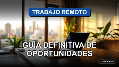 Guía definitiva de oportunidades de trabajo remoto en Chile para el año 2026, mostrando una oficina en casa de lujo.