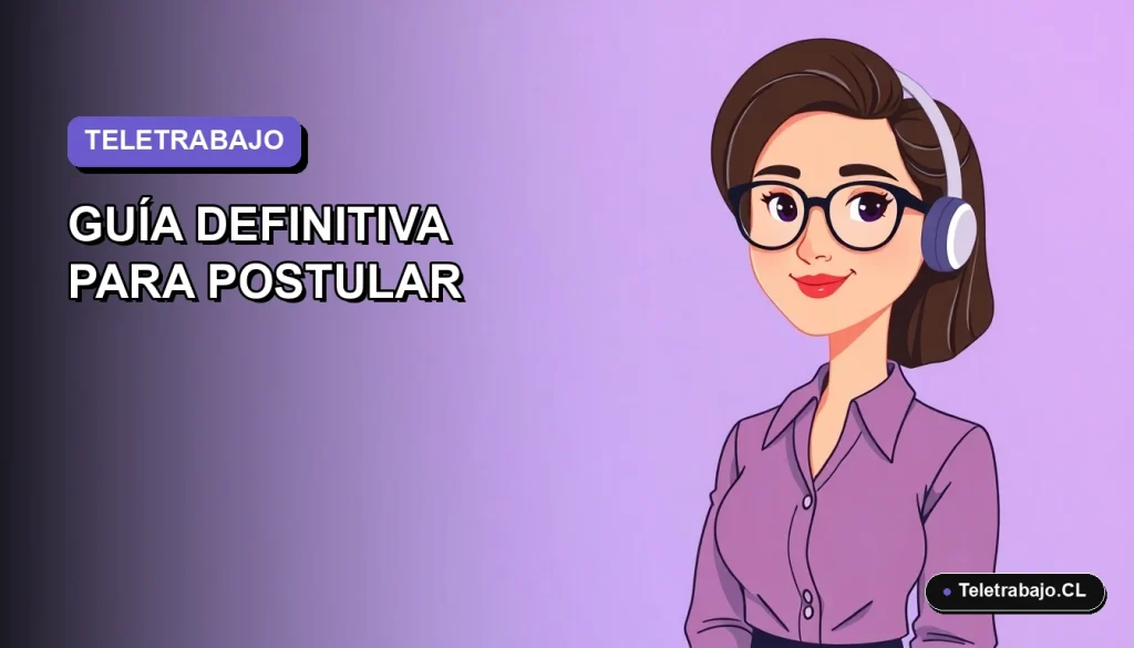 Ilustración vectorial plana de una mujer profesional trabajando de forma remota, con fondo degradado lavanda y azul.