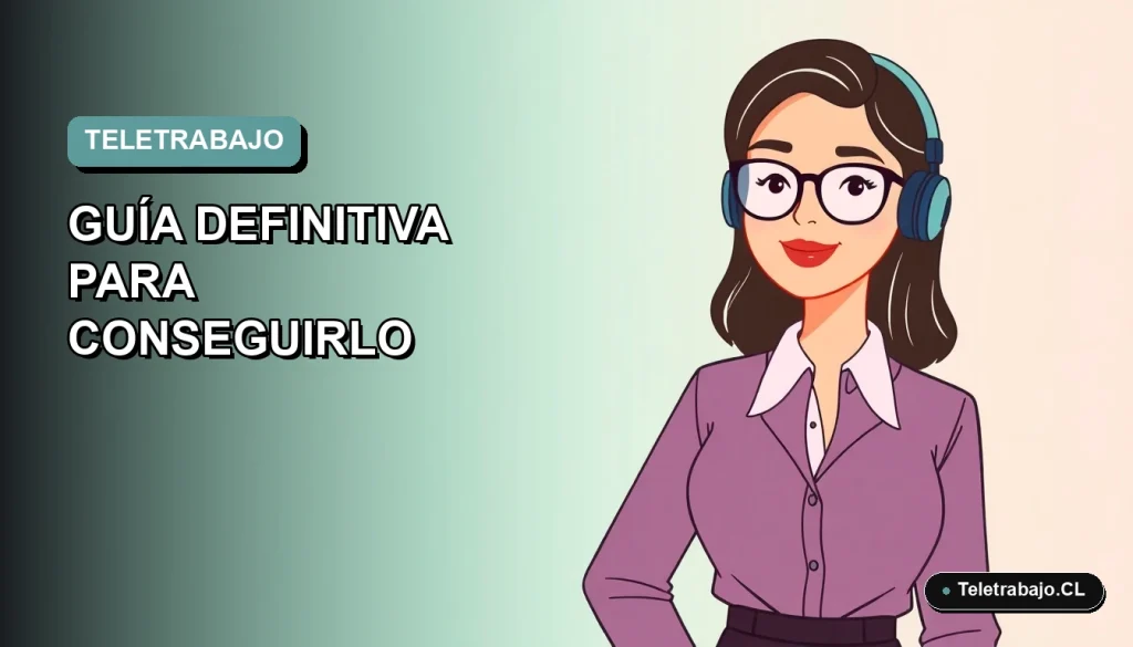 Ilustración vectorial plana de una mujer profesional trabajando remotamente en Colombia, con fondo degradado azul verdoso.