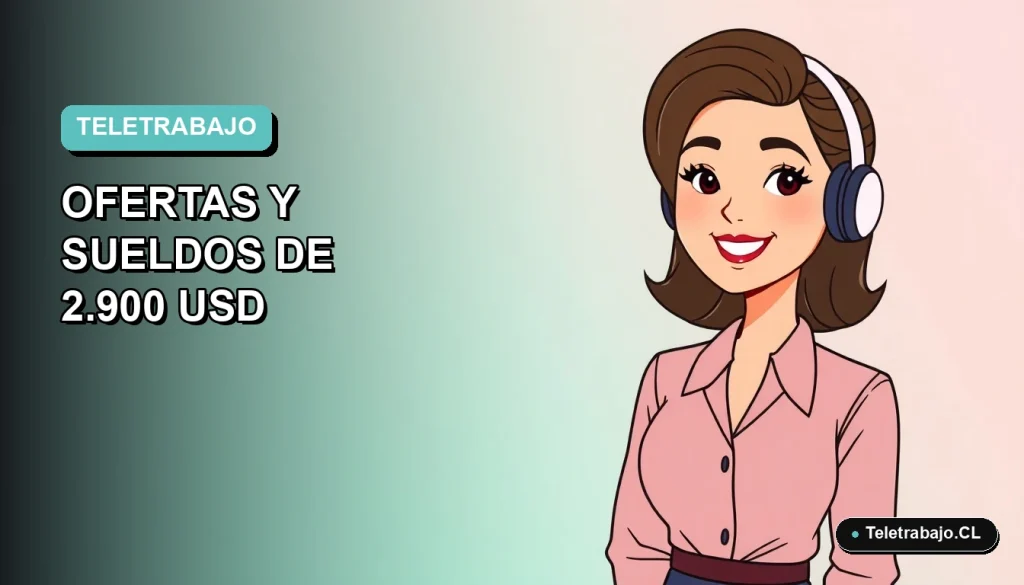 Ilustración plana corporativa de una mujer trabajando de forma remota para Nestlé, con fondo degradado azul verdoso.