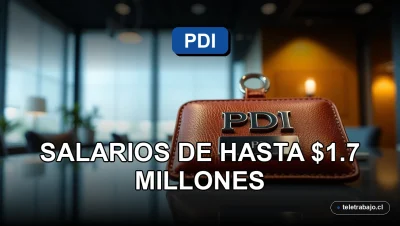 Salario alto trabajo investigador PDI 2026, detalles macro de objetos profesionales sobre vidrio.
