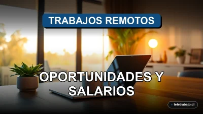 Oficina en casa moderna y premium para trabajos remotos en español, con portátil, café y plantas, iluminación natural al atardecer.
