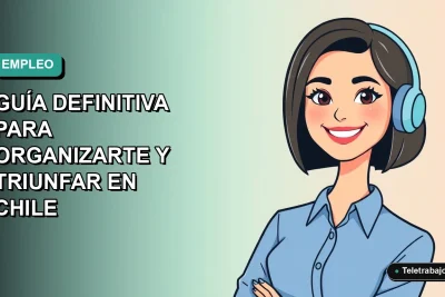 Ilustración plana vectorial de una mujer profesional chilena con blusa azul y corte bob, sonriendo, sobre un fondo degradado suave de color verde azulado. Espacio negativo a la izquierda.