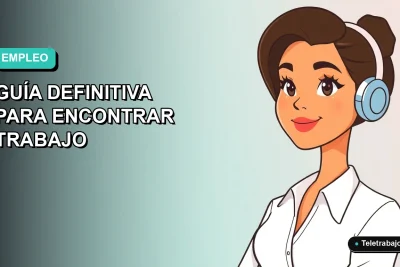 Ilustración plana vectorial de una mujer profesional con blusa blanca y peinado moderno, sobre fondo degradado azul verdoso, representando la guía de búsqueda de trabajo en Guatemala.