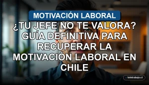 Guía para recuperar la motivación en el trabajo en Chile, profesional en oficina moderna