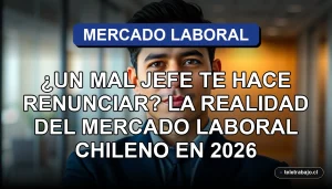 Un ejecutivo chileno reflexiona sobre el liderazgo y la rotación laboral en una oficina moderna.