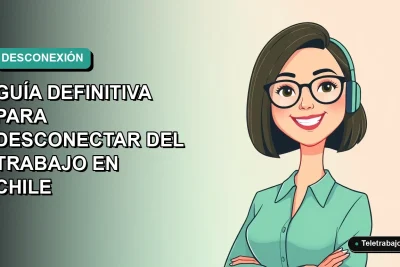Ilustración plana corporativa de mujer profesional feliz disfrutando sus vacaciones de verano en Chile, fondo degradado suave.