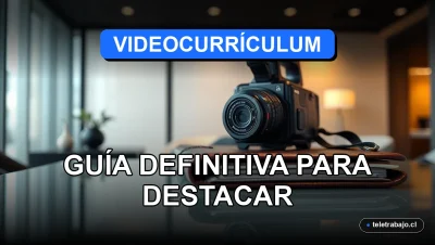 Videocurrículum profesional moderno sobre una mesa de cristal con objetos de lujo corporativos en primer plano.